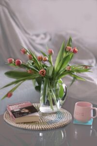 tulip, nature, home, beautiful flowers, flower wallpaper, vase, pocketbook, pink, flower background, flower